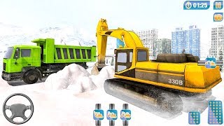 City Snow Blower Truck Excavator Snow Plow (by Game Scapes Inc) Android Gameplay [HD] screenshot 2