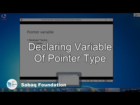 Declaring variable of pointer type, Computer Science Lecture | Sabaq.pk