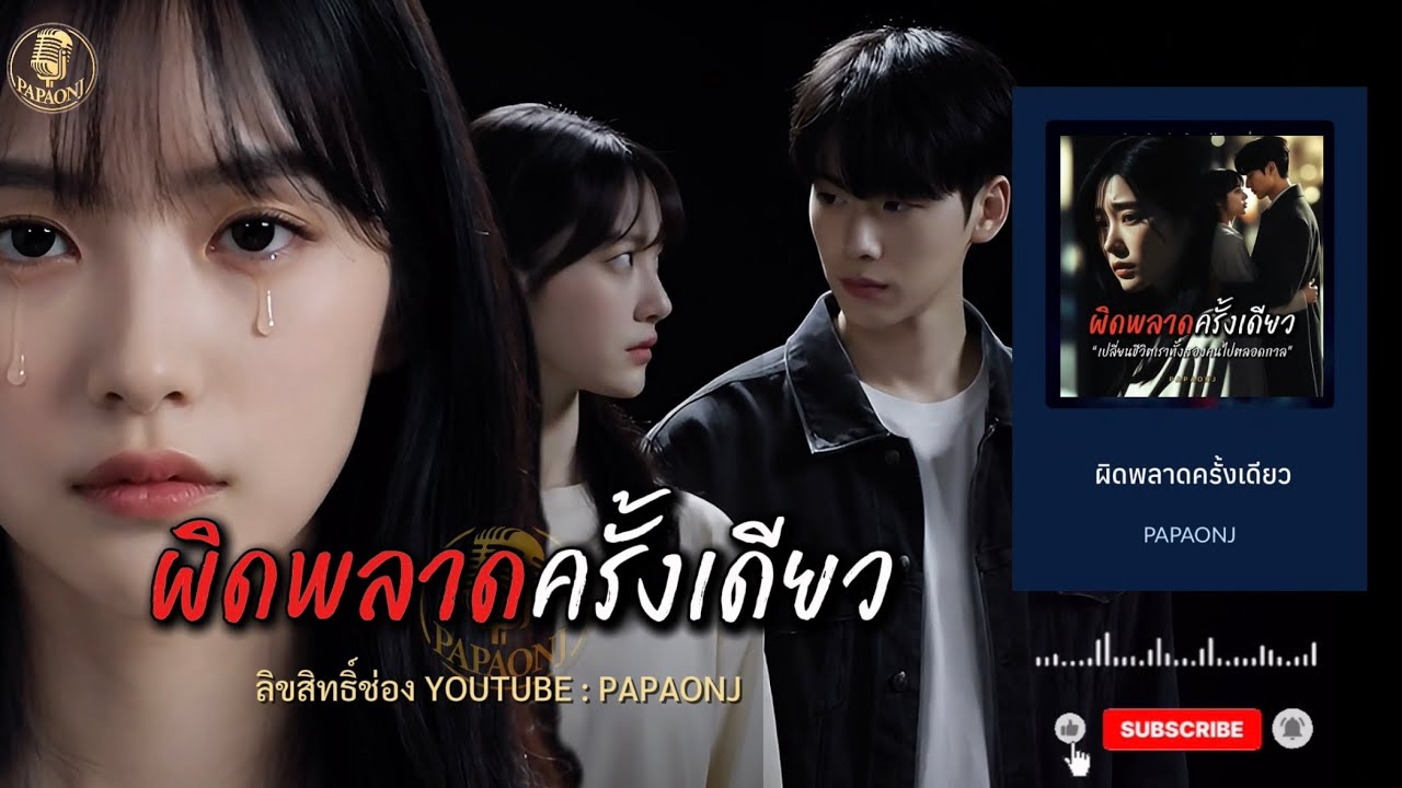 เพลง ผิดพลาดครั้งเดียว  Mv / ต้นฉบับ #papaonj #เพลงเศร้า #เพลงรัก #เพลงรักเจ็บๆ #ผิดพลาดครั้งเดียว 
