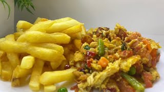 How To Prepare Chips With Egg Sauce Perfect Breakfast Recipe