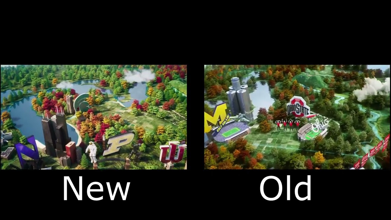 The Big 10 commercial, new and old side by side!