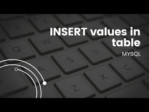 INSERT VALUES in table | Database | MySQL | Trending | How to insert values in database |