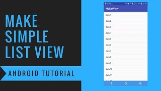 Android Tutorial Simple List View
