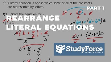 📚 How to rearrange literal formulas