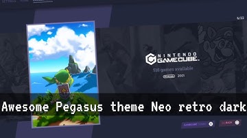 new Pegasus front end theme neo retro dark - it