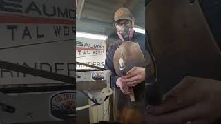 Carving hatchet gets an edge #blacksmith #handforged #hatchet