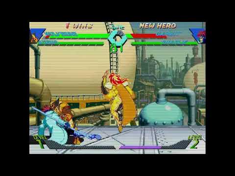 X-Men vs. Street Fighter - Wolverine, Storm vs. Gambit, Charlie