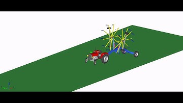 Tractor-and-Rake Simulation in MotionView