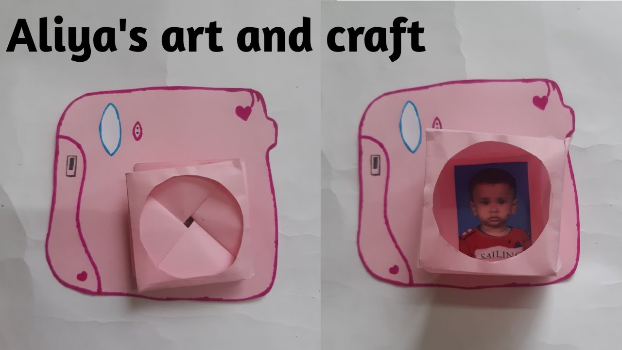Paper Camera Drawing Paper Craft | Paper Camera 📷 | Aliya's art and craft | #youtubeshorts # ...