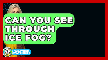 Can You See Through Ice Fog? - Weather Watchdog