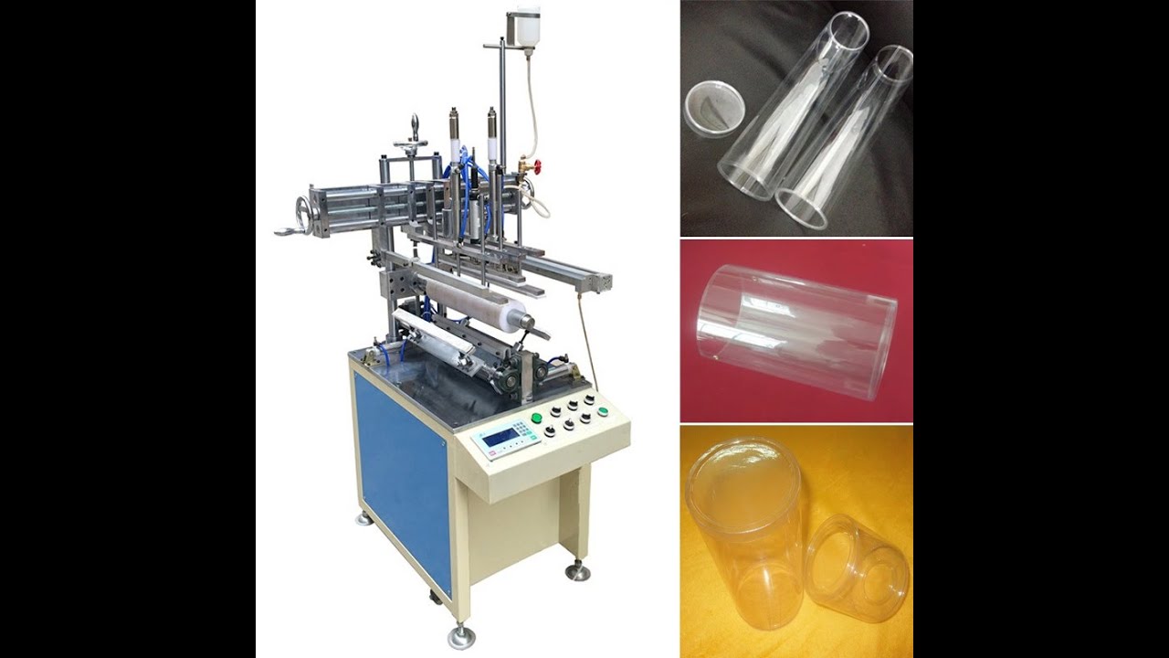 JC-180S-U mold change PVC clear plastic tube packaging box making machine mold change