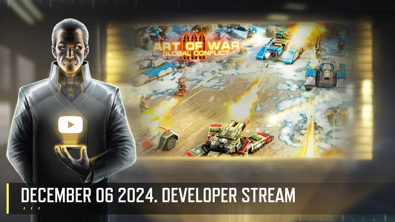 WINTER BROADCAST! DEVELOPER STREAM ART OF WAR 3 RTS 06.12 - YouTube