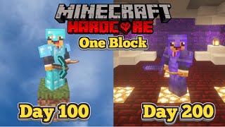 I Spent 200 Days in ONE BLOCK Minecraft | acookiegod One Block Challenge