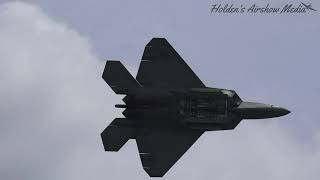 F-22 Demonstration and USAF Heritage Flight @ 2021 Cocoa Beach Air Show