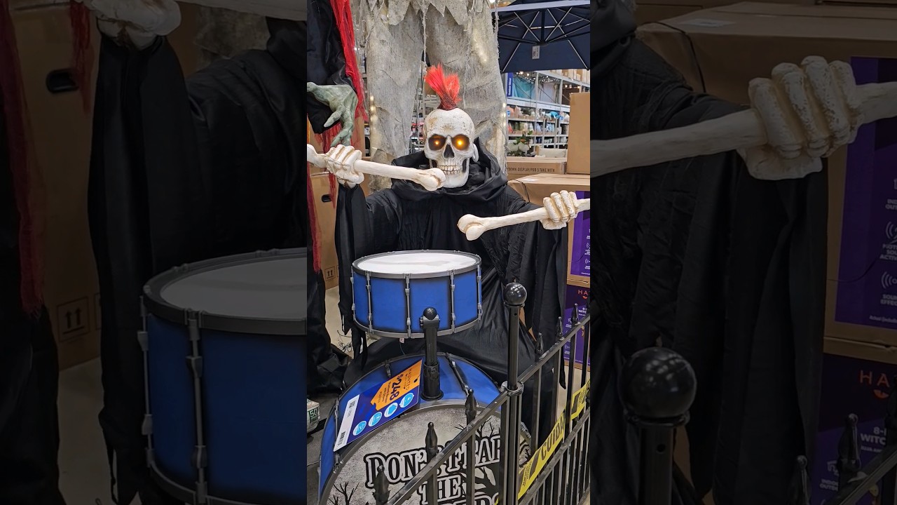 Dude is Beast! #beast #halloween #shorts #skeleton #drummer