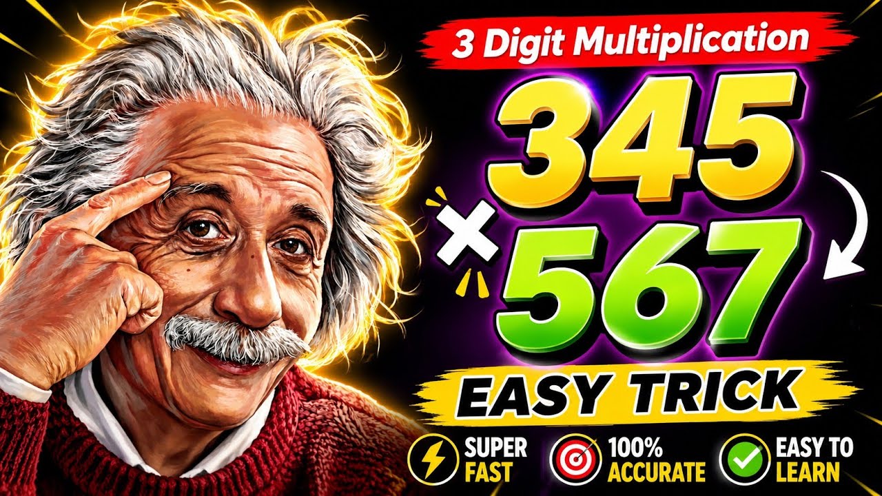 Learn to Multiply 345 × 567 | Simple Math Steps - YouTube