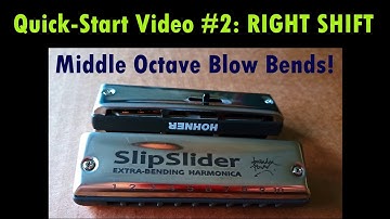 SLIP-SLIDER Mk3: the Blues Harp with a JOYSTICK! - Video #2: Middle Octave Blow Bends!