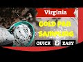 Virginia gold pan sampling advice from a geologist