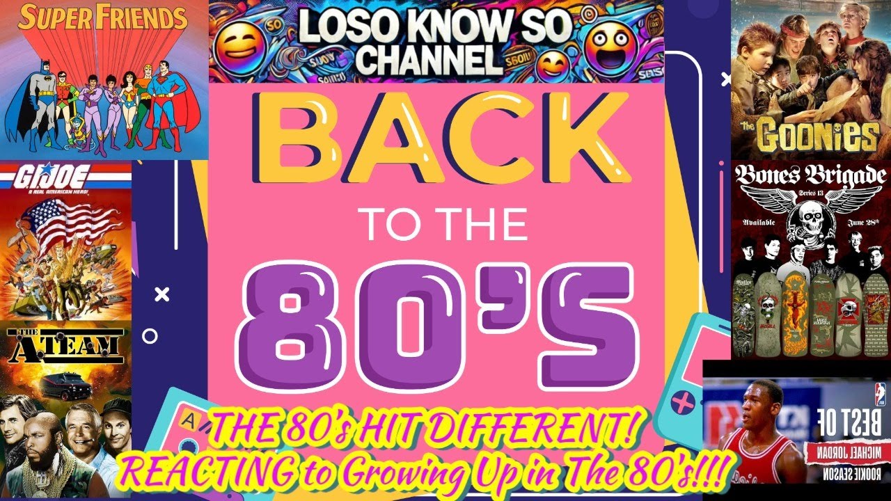 Reacting to My 80’s Childhood! Super Friends, G.I. Joe, The A-Team, The Goonies & Michael Jordan!🕹️📺