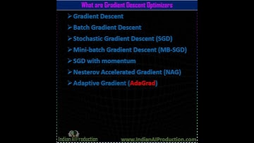 #89 What are Gradient Descent Optimizers | Data Science | Machine Learning Interview Question