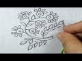 new floral modern hand embroidery design by rose world