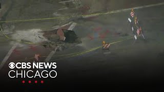 Pavement collapse closes intersection in Chicago's Mount Greenwood neighborhood