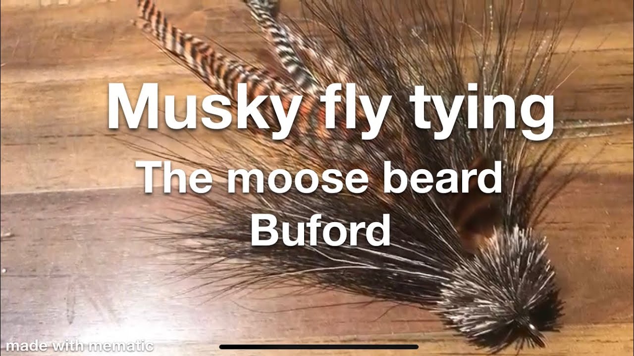 Fly tying Moose hair Buford Musky fly YouTube