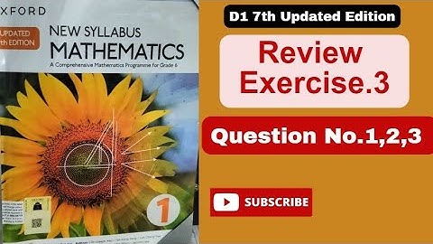 Question number 1,2,3 Review Exercise 3|D1|Book 1|Updated 7th edition|Percentage|Easy solution