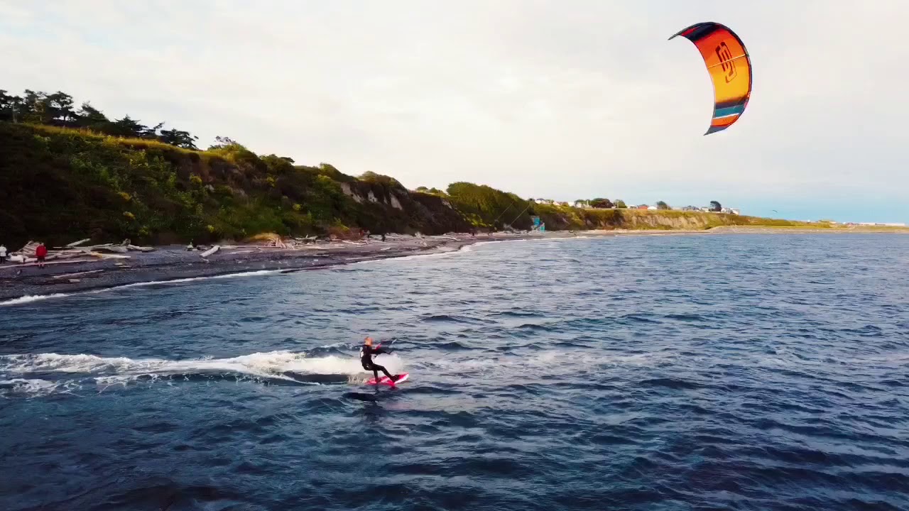 Kiteboarding at Dallas road YouTube