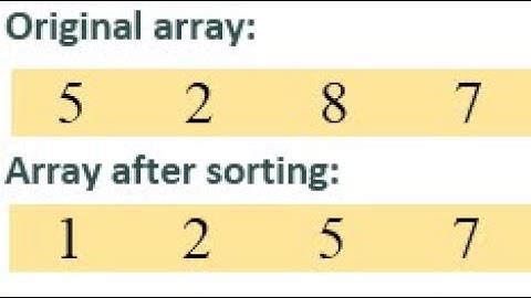 How to Sort a Dynamic array | Short and simple | Live example