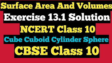Surface Area and Volumes Exercise 13.1 Solution NCERT Class 10 @StudyPointPro