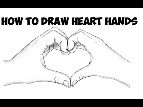 heart hands drawing