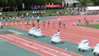 20150719 第70回大阪総体予選3・4地区予選会 1年男子 100mT決勝 14組 SSK