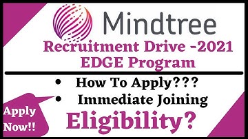 Mindtree Off Campus Drive - 2021 | EDGE Program | BITS Pilani