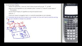 110-35 Using Logs to Solve Exponentials