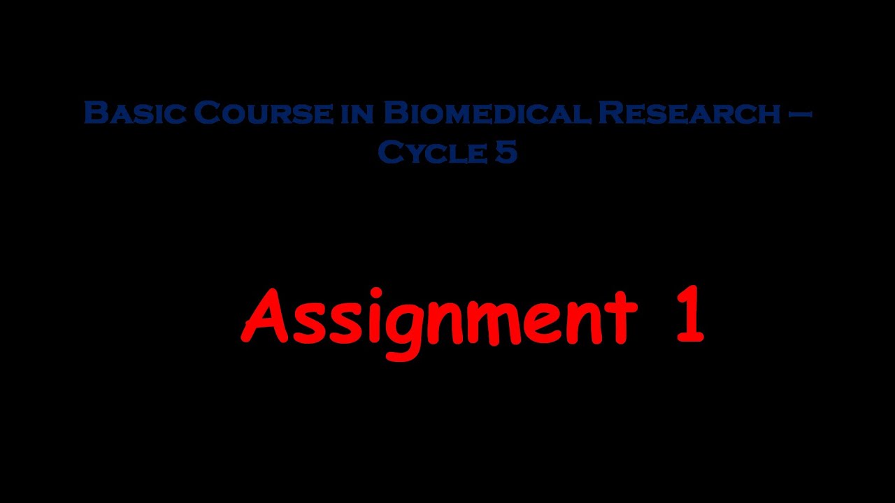 introduction to research nptel assignment 1 solutions