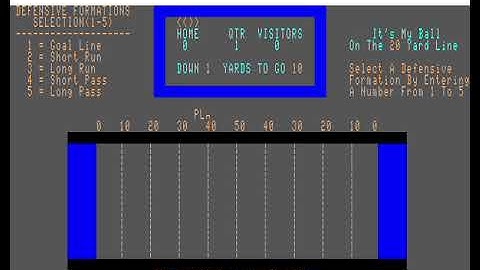 NFL Game Simulation for Coco OS9