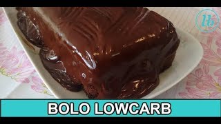 BOLO DE CHOCOLATE LOW CARB COM COBERTURA- Sobremesa Natal Ano Novo