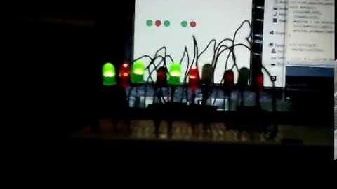 Contador binario 10 led arduino processing