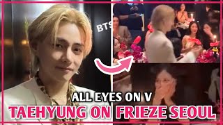 Taehyung Stole Everyone Attention Because Of This V Jisoo Hanni Minji Meet At The Frieze Seoul 2023