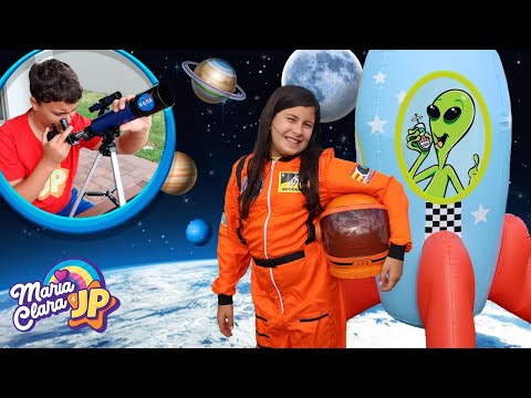 Maria Clara e JP exploram o espaço e aprendem como funciona o sistema solar 🚀🌎