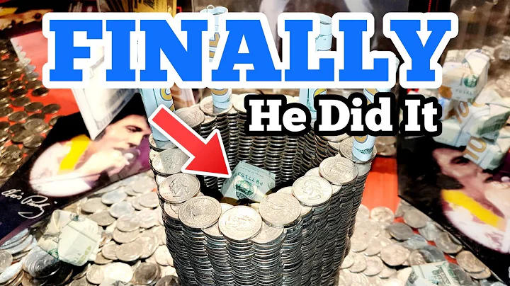 HE FINALLY DID IT ... Playing The High Limit Coin Pusher Jackpot WON MONEY ASMR