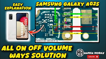 Samsung A02s/SM-A025 ON OFF VS Volume Keys Not Working problem Solutions.SM-A02s power strip Ways✅