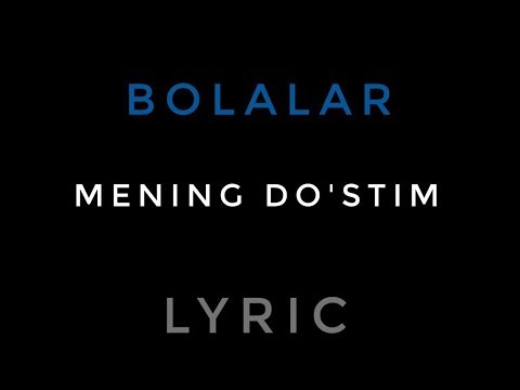 Tohir Sodiqov va bolalar guruhi - Mening dostim karaoke  lyric version