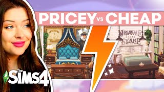 Using Only EXPENSIVE vs. CHEAP Items in The Sims 4 // Build Challenge