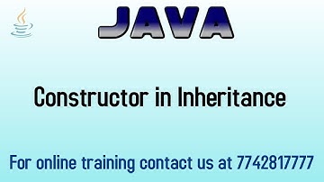 constructor in inheritance in java in hindi