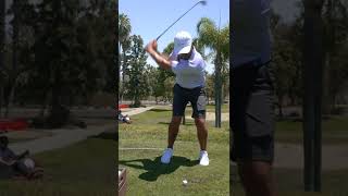 Hands in downswing