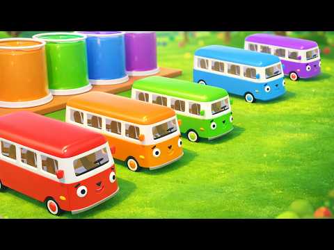 Learn Colors with Vehicles 🚗 | Street Vehicles Song | Nursery Rhymes & Kids Songs
