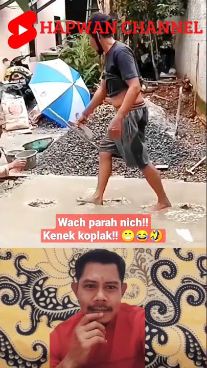 Viral tukang bangunan apes