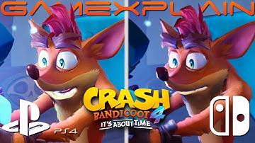Crash Bandicoot 4 Graphics Comparison (Switch vs. PS4 Pro)